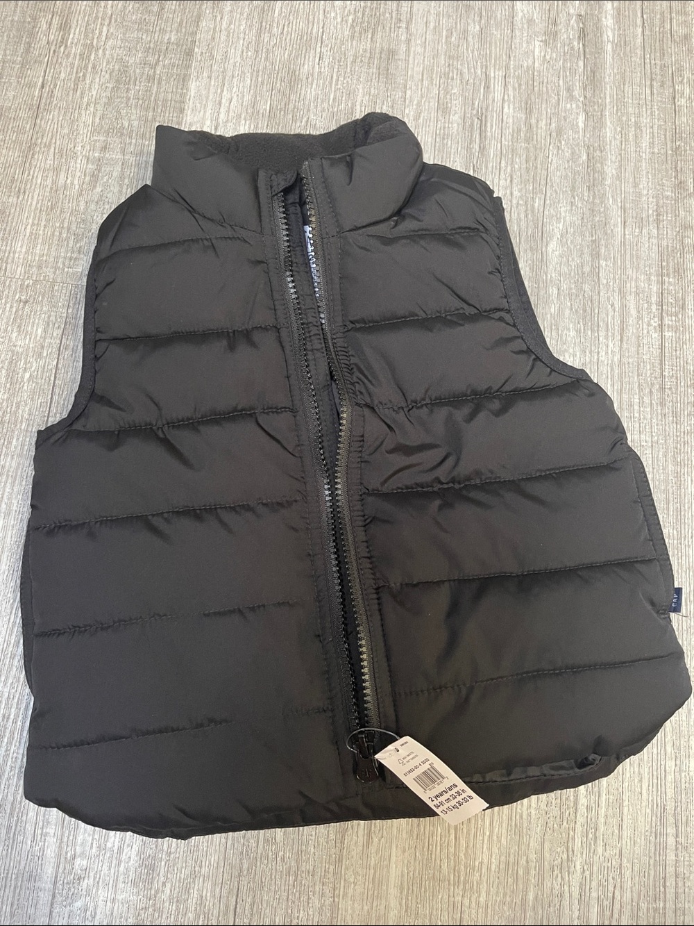 Toddler Black Puffer Vest - Lightweight Warmth